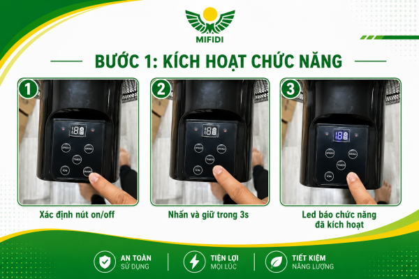 Hướng dẫn sạc bước 1