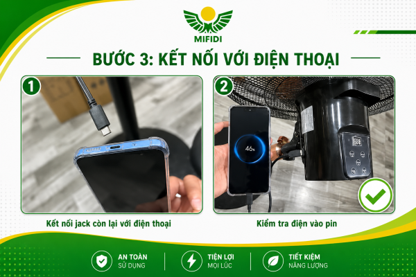 Hướng dẫn cách sạc bước 3