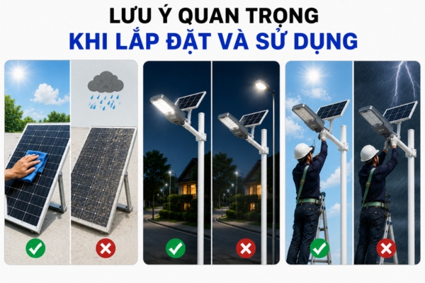 Lưu Ý Quan Trọng Khi Lắp Đặt Và Sử Dụng